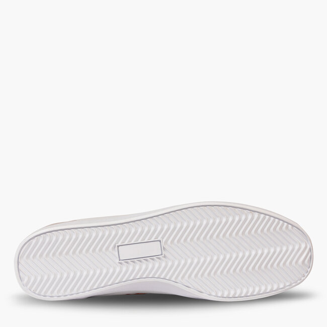 Heren Sneaker Platinum - Wit/Donkerblauw/Oranje