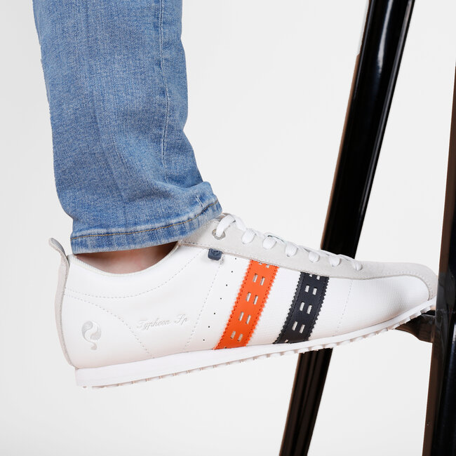 Men's Sneaker Typhoon SP - White/Dark Blue/Orange