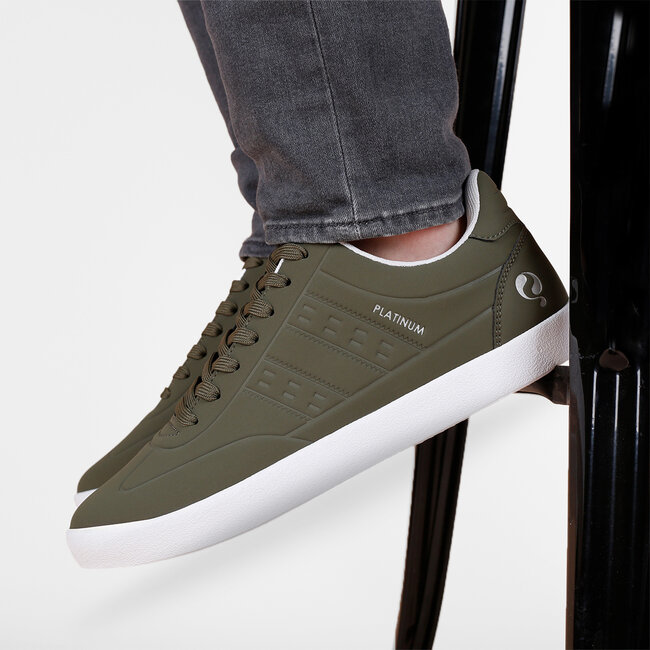 Heren Sneaker Platinum One - Legergroen/Olive Green
