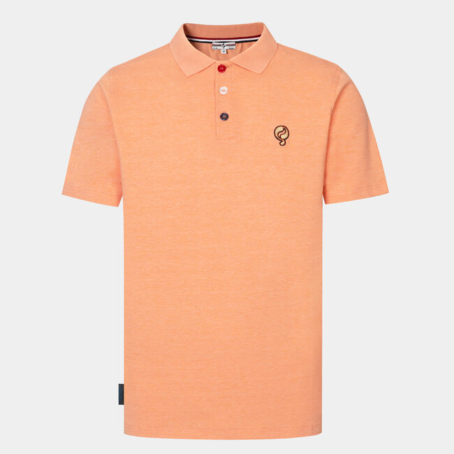 Heren Polo Willemstad  - Lichtoranje Melange