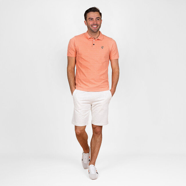 Heren Polo Willemstad  - Lichtoranje Melange