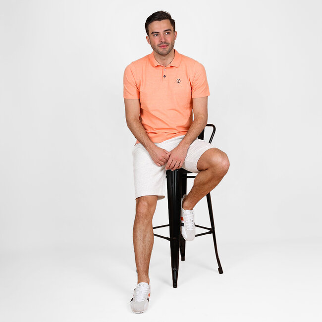 Heren Polo Willemstad  - Lichtoranje Melange