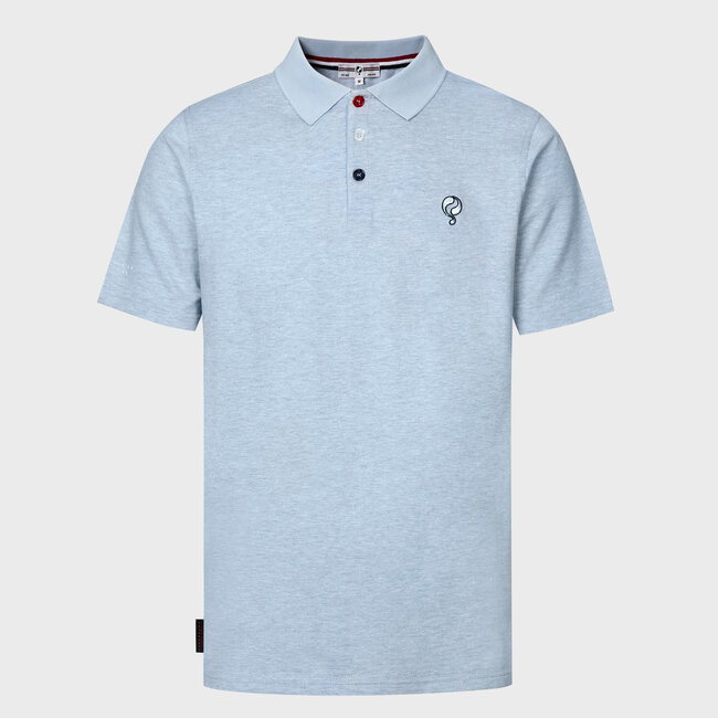Men's Polo Willemstad - Mist Blue Melange