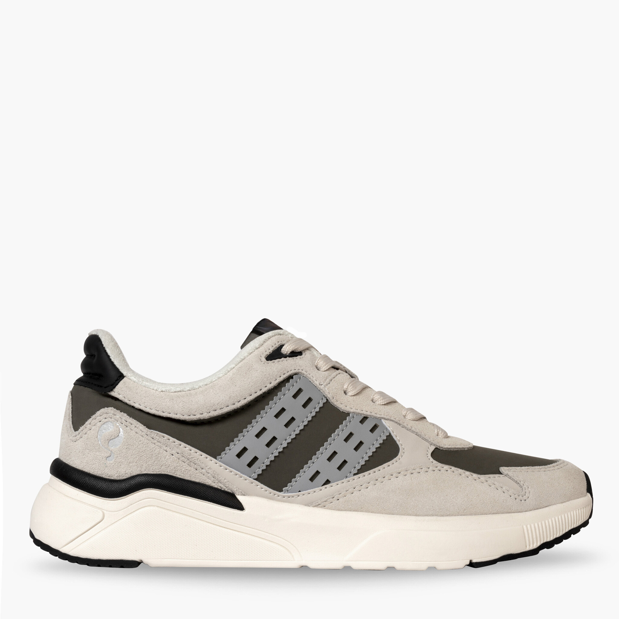 Heren Sneaker Kampen | Beige/Legergroen/Zwart afbeelding