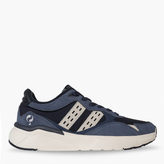 Q1905 Heren Sneaker Kampen - Denimblauw/Donkerblauw/Offwhite