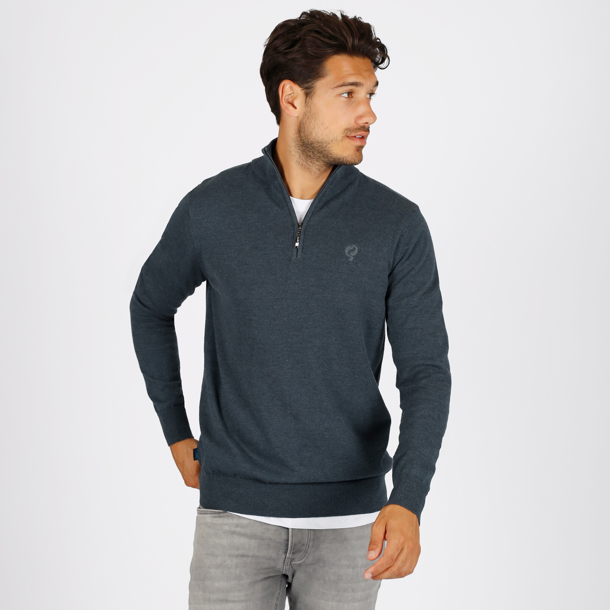 WE Fashion wollen gebreide trui lichtbruin
