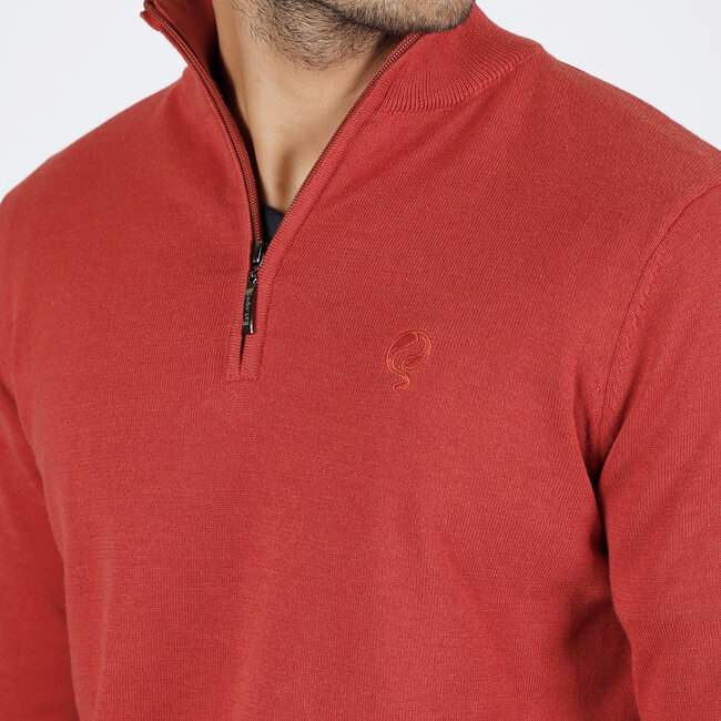 Heren Trui Kralingen - Rood Oranje Melange