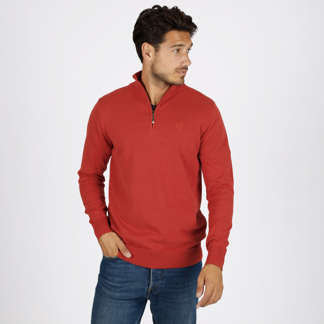 Q1905 Heren Trui Kralingen - Rood Oranje Melange