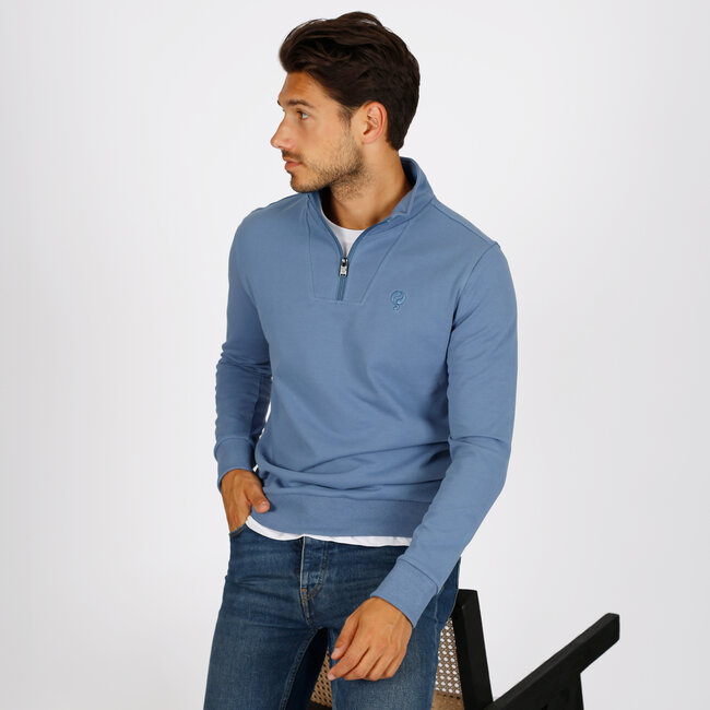 Heren Trui Rhenen - Denimblauw