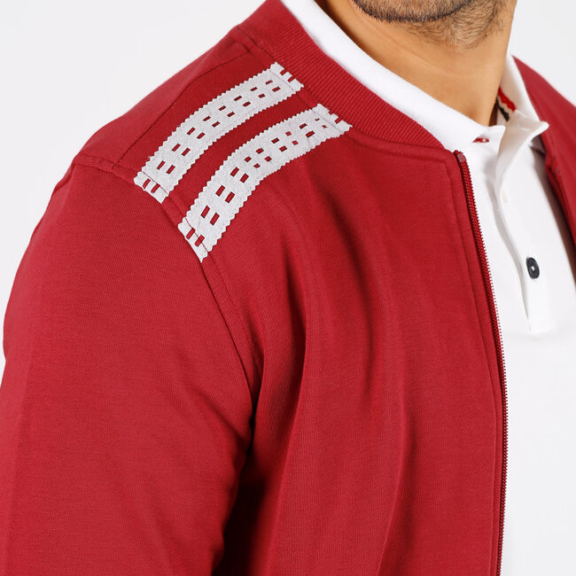 Heren Vest Tirns - Donkerrood