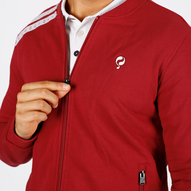 Heren Vest Tirns - Donkerrood