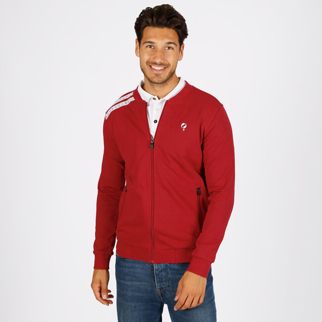 Men's Vest Tirns - Dark Red