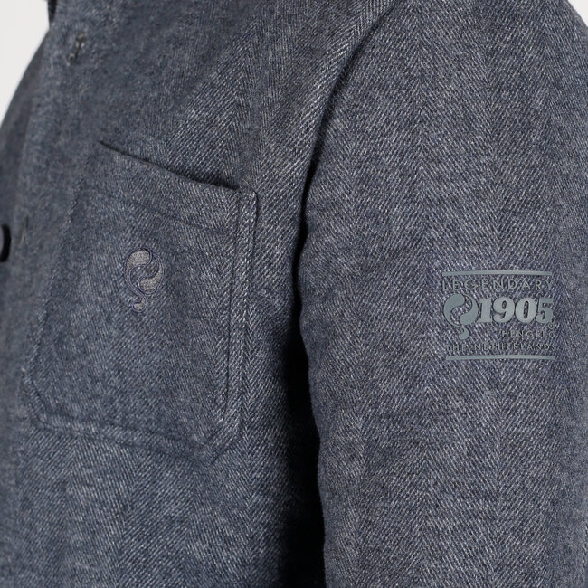 Heren Overshirt Meerwijk - Denimblauw