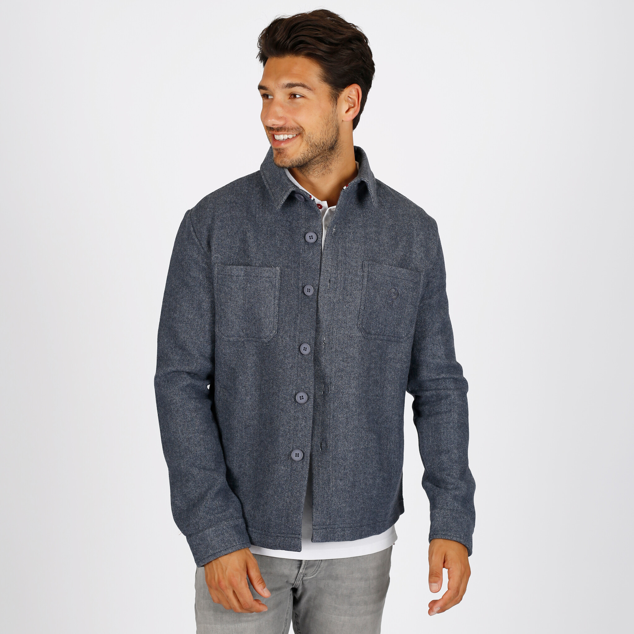 Heren Overshirt Meerwijk | Denimblauw afbeelding