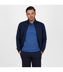 Q1905 Heren Sweatvest Blokland - Donkerblauw