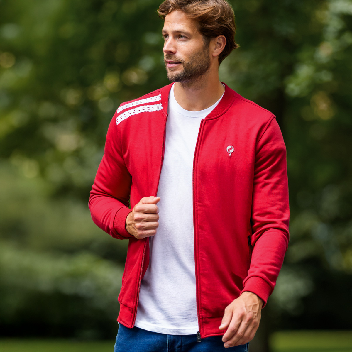 Heren Vest Tirns | Donkerrood afbeelding