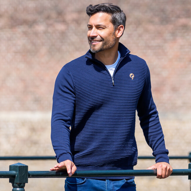 Men's Sweater Woudrichem - Deep Blue