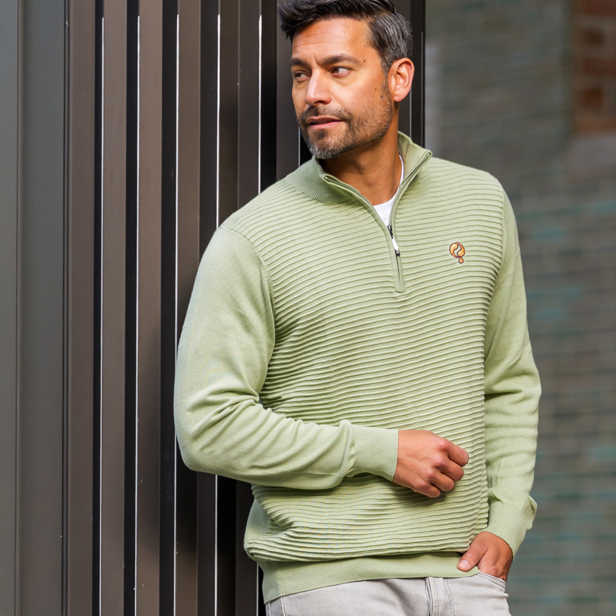 Heren Trui Woudrichem | Lindegroen afbeelding