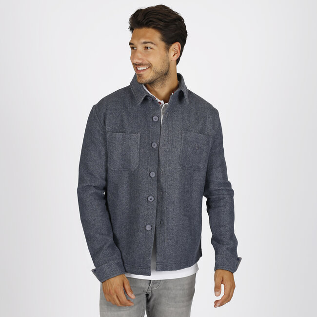 Heren Overshirt Meerwijk - Denimblauw