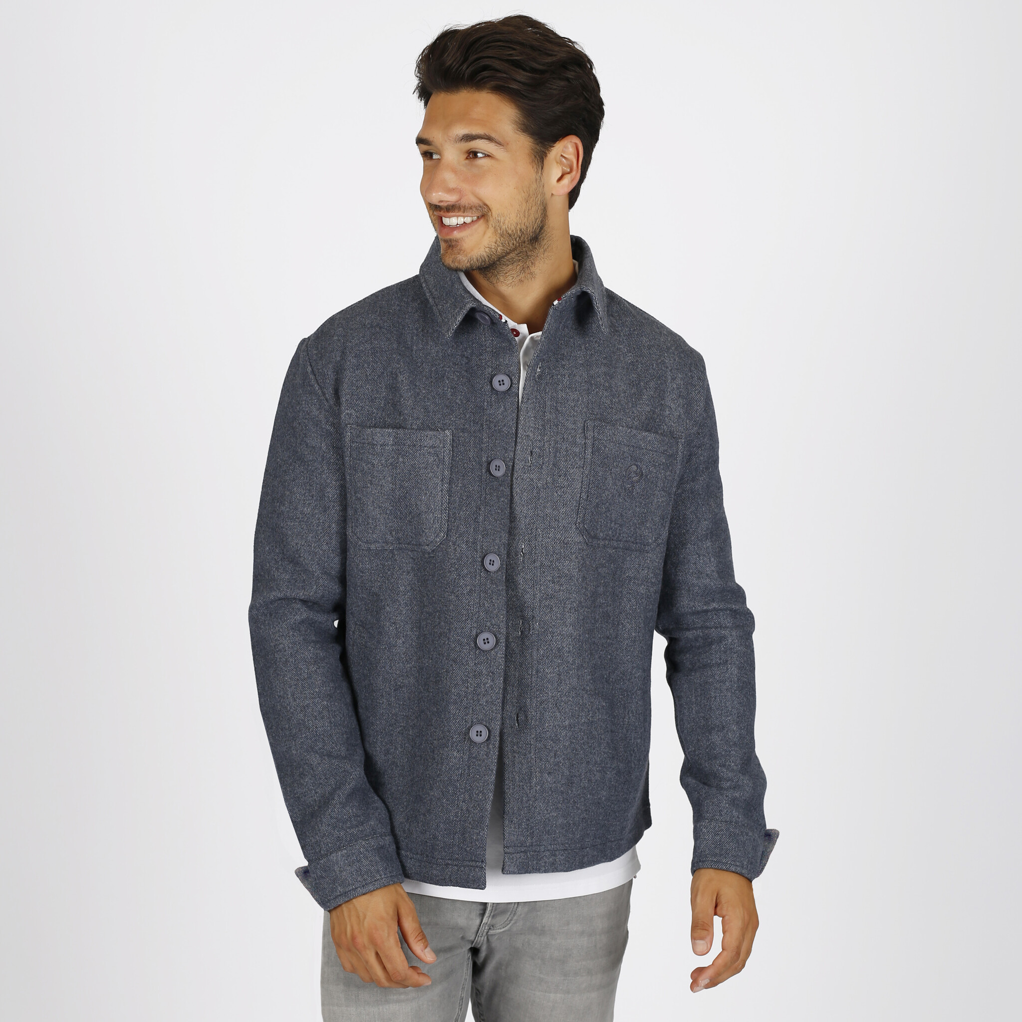 Heren Overshirt Meerwijk | Denimblauw afbeelding