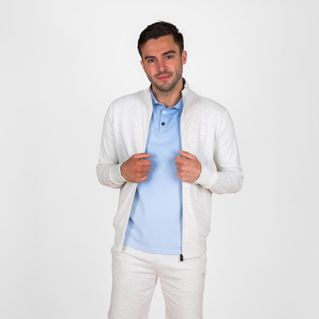 Men's Sweat Vest Blokland - White-grey