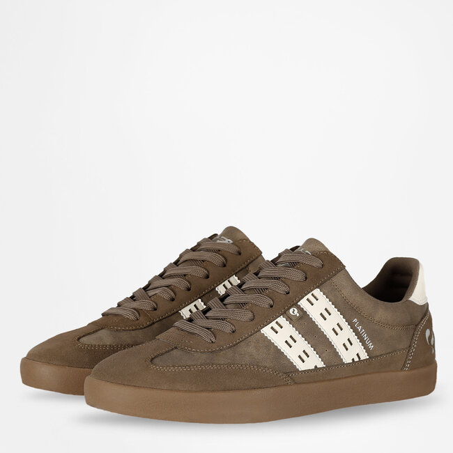 Men's Sneaker Platinum - Medium Brown/OffWhite/Gum