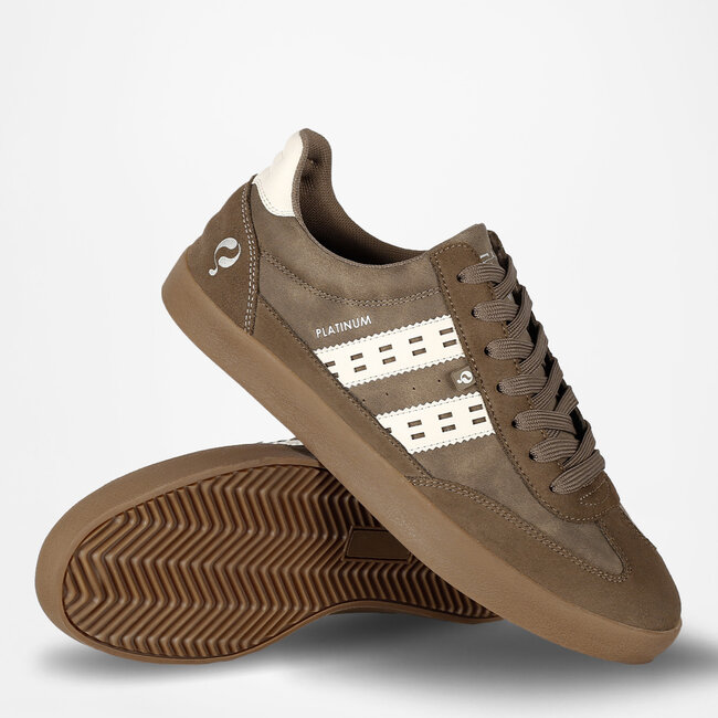 Men's Sneaker Platinum - Medium Brown/OffWhite/Gum