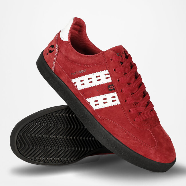 Heren Sneaker Platinum - Rood/Wit/Antraciet