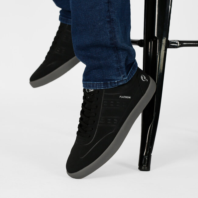 Heren Sneaker Platinum One - Zwart/Antraciet