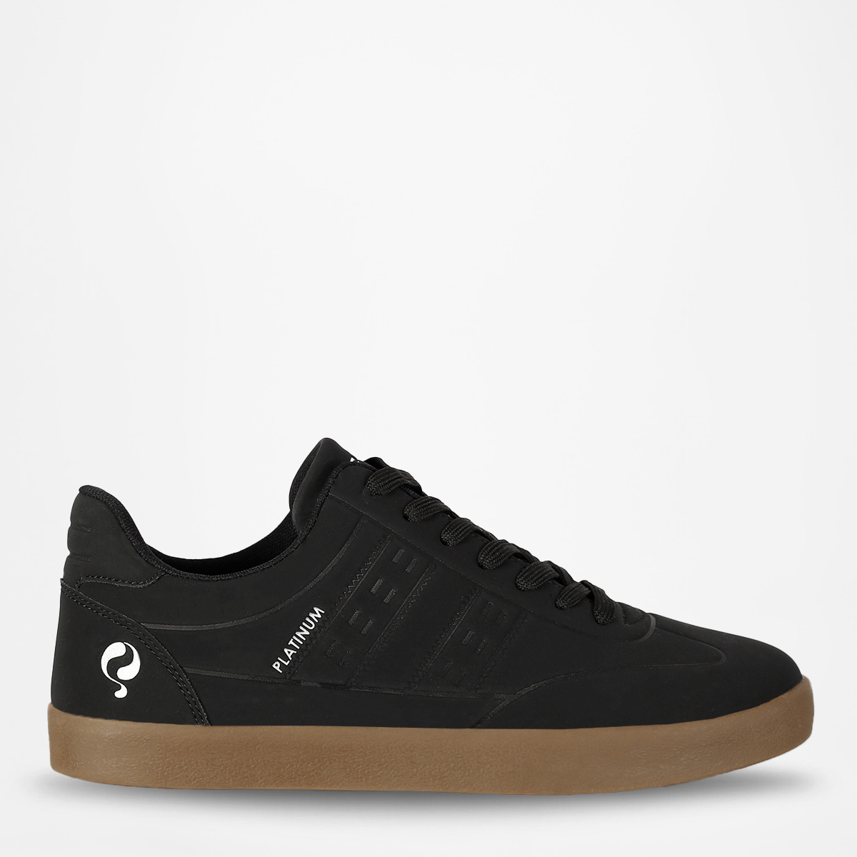 Heren Sneaker Platinum One | Zwart/Gum