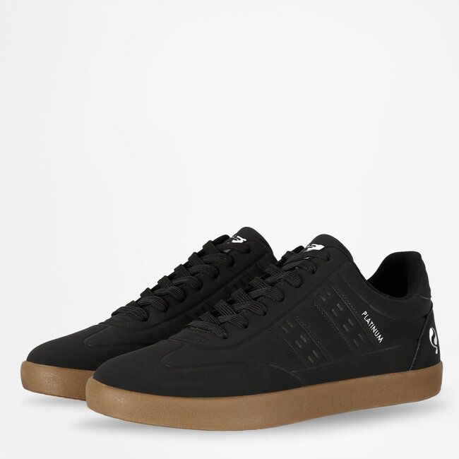 Heren Sneaker Platinum One - Zwart/Gum