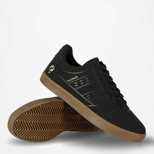 Heren Sneaker Platinum One - Zwart/Gum