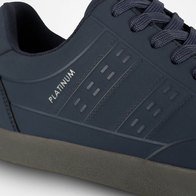 Heren Sneaker Platinum One - Middenblauw/Antraciet