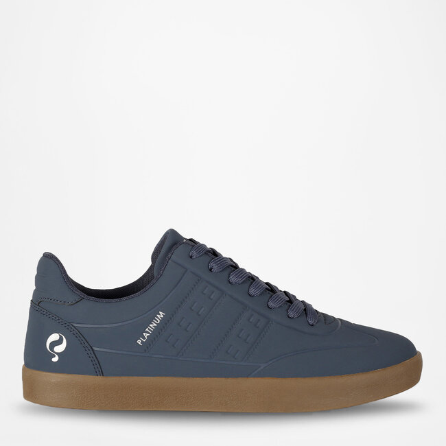 Heren Sneaker Platinum One - Middenblauw/Gum