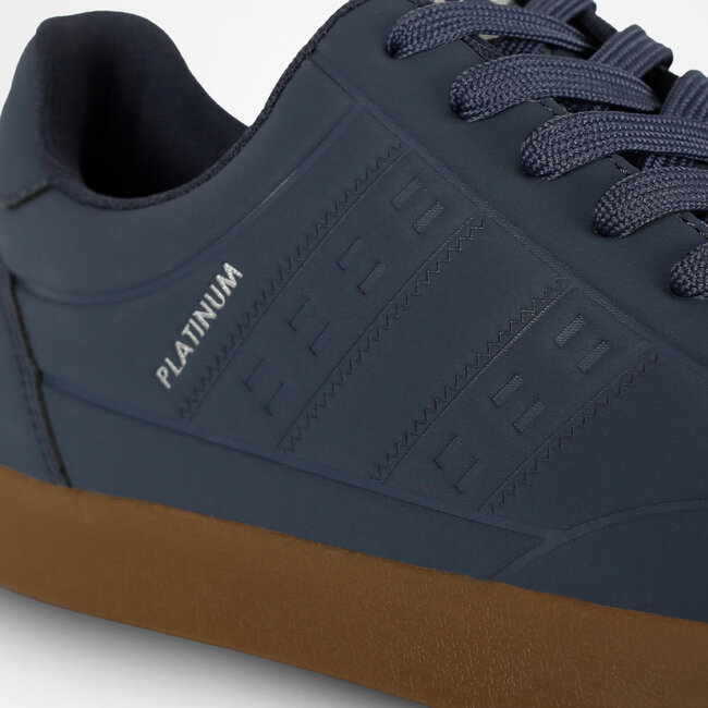 Heren Sneaker Platinum One - Middenblauw/Gum