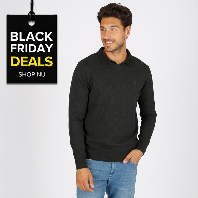 Q1905 Men's Sweater Heemskerk - Black/Anthracite