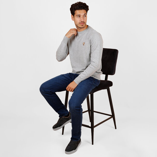 Men's Sweater Felland – Mid Grey Melange