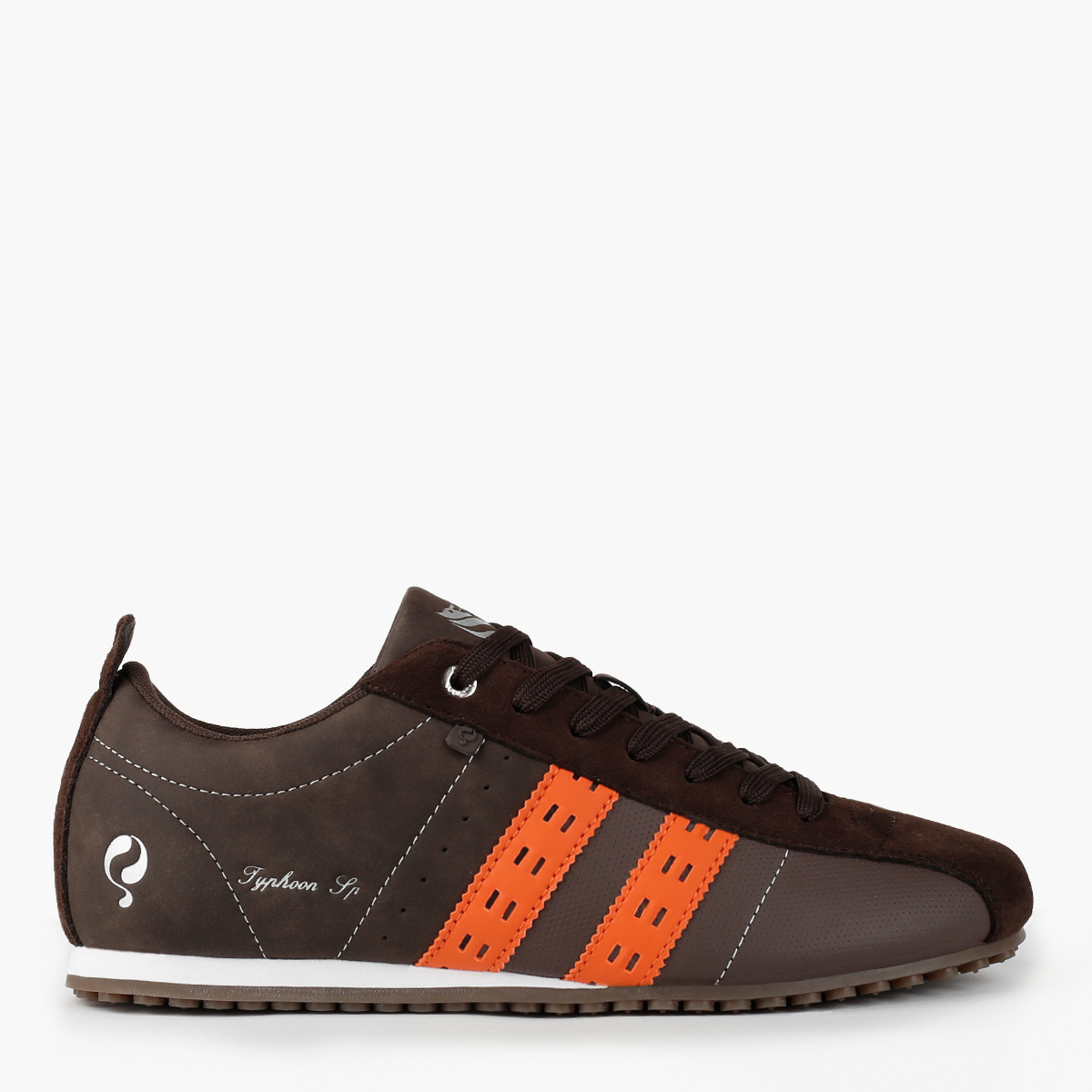 Heren Sneaker Typhoon SP | Donkerbruin Oranje