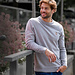 Q1905 Men's Sweater Felland – Mid Grey Melange