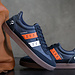 Q1905 Heren Sneaker Platinum - Donkerblauw/Oranje/Wit Q1905 Heren Sneaker Platinum - Donkerblauw/Oranje/Wit
