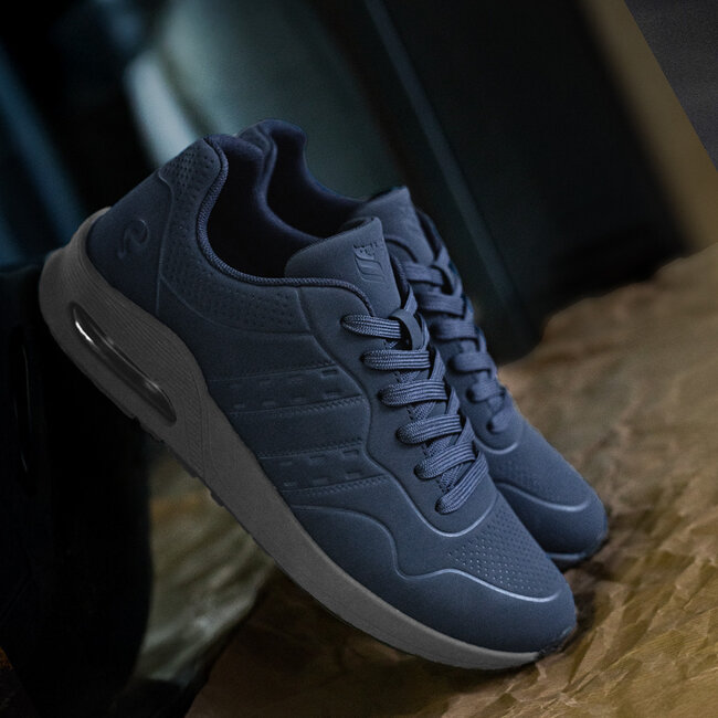 Q1905 Men's Hank Sneakers - Mid Blue/Anthracite