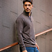 Q1905 Men's Sweater Kralingen - Dark Taupe Melange