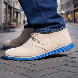 Q1905 Heren Schoen Montfoort - Zand/Koningsblauw