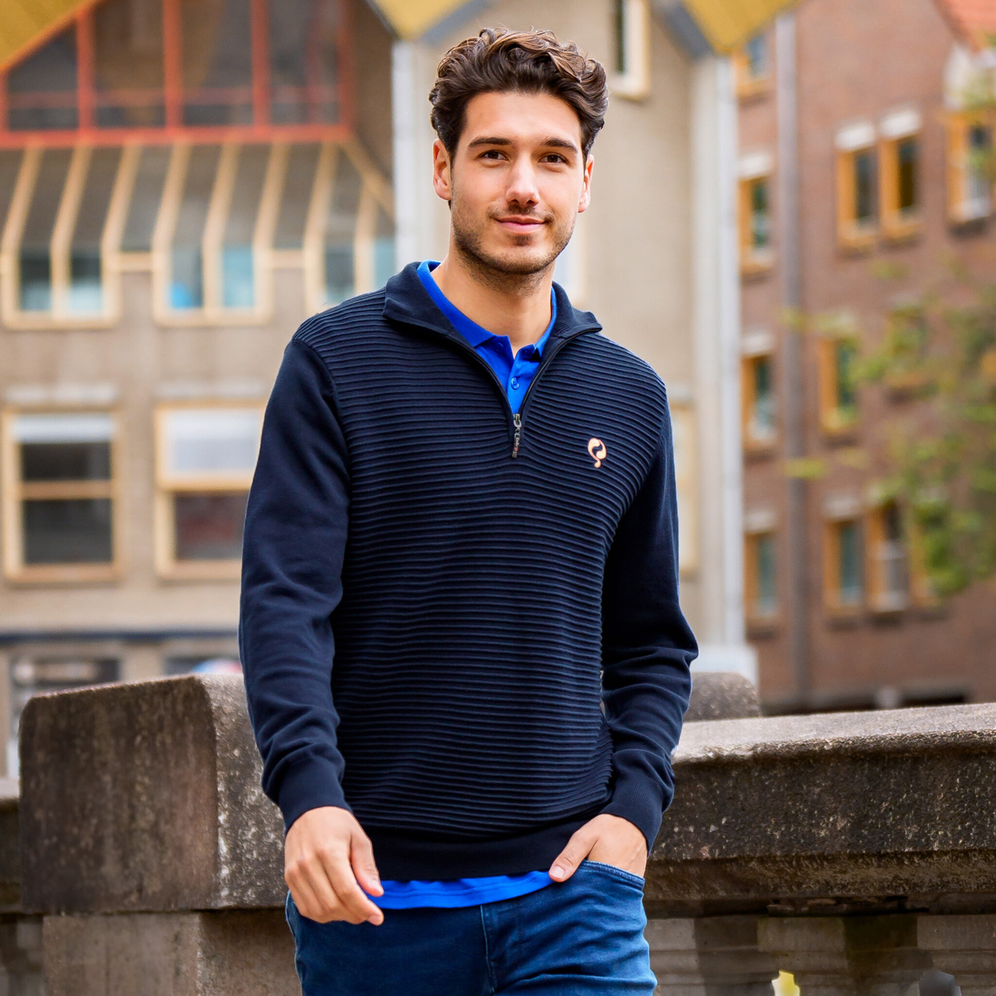 Heren Trui Woudrichem | Donkerblauw
