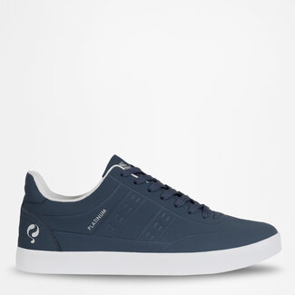 Q1905 Heren Sneaker Platinum One - Middenblauw/ Wit