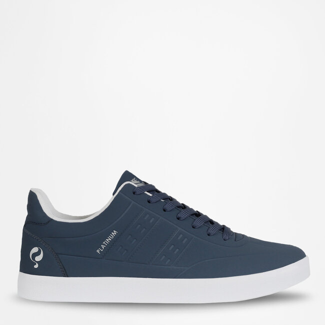 Heren Sneaker Platinum One - Middenblauw/ Wit