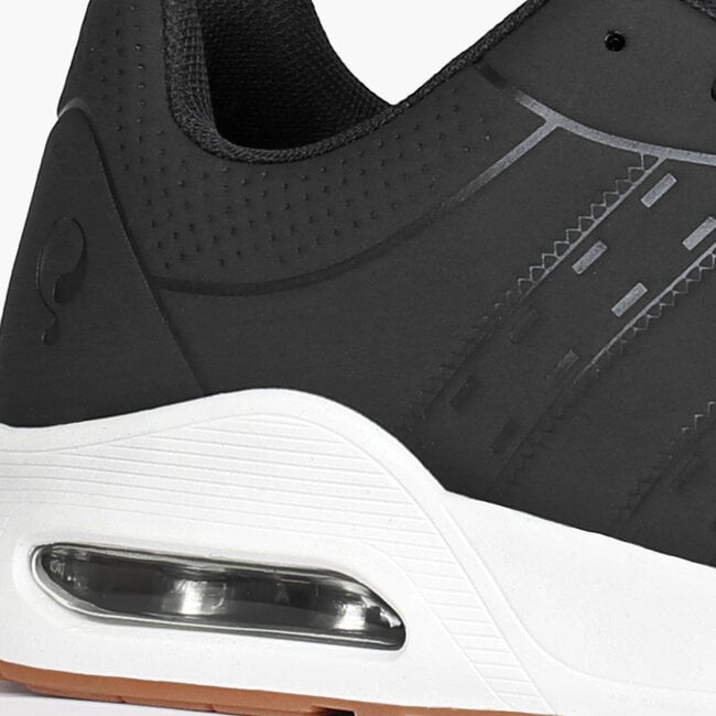 Heren Sneaker Hank - Zwart/ Wit