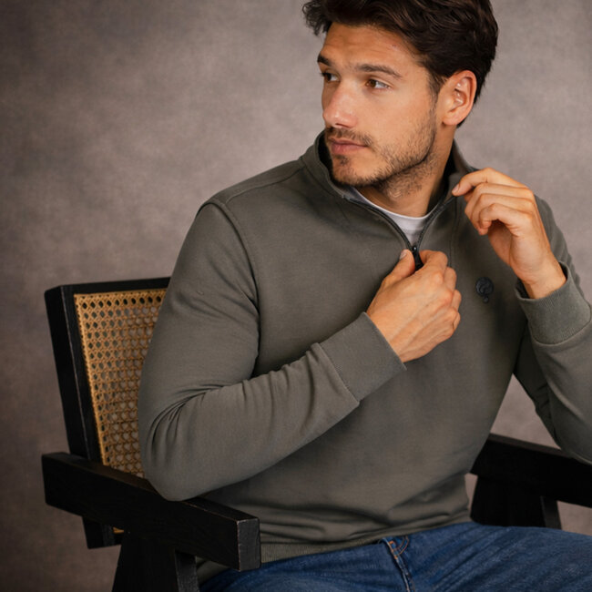 Q1905 Men's Sweater Rhenen - Gray-green