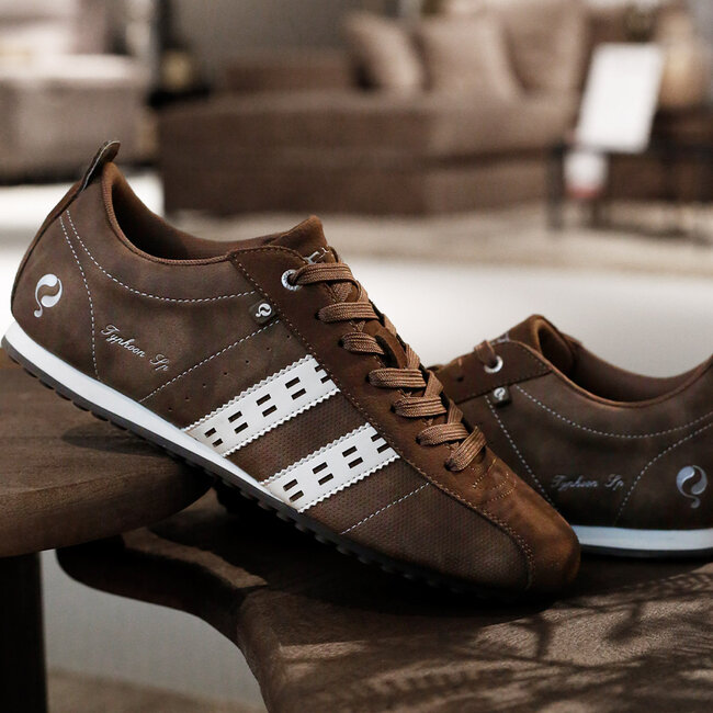 Q1905 Men's Sneaker Typhoon SP - Medium Brown/OffWhite/Gum