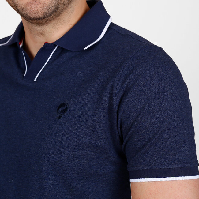 Men's Polo Stein – Dark Blue Melange